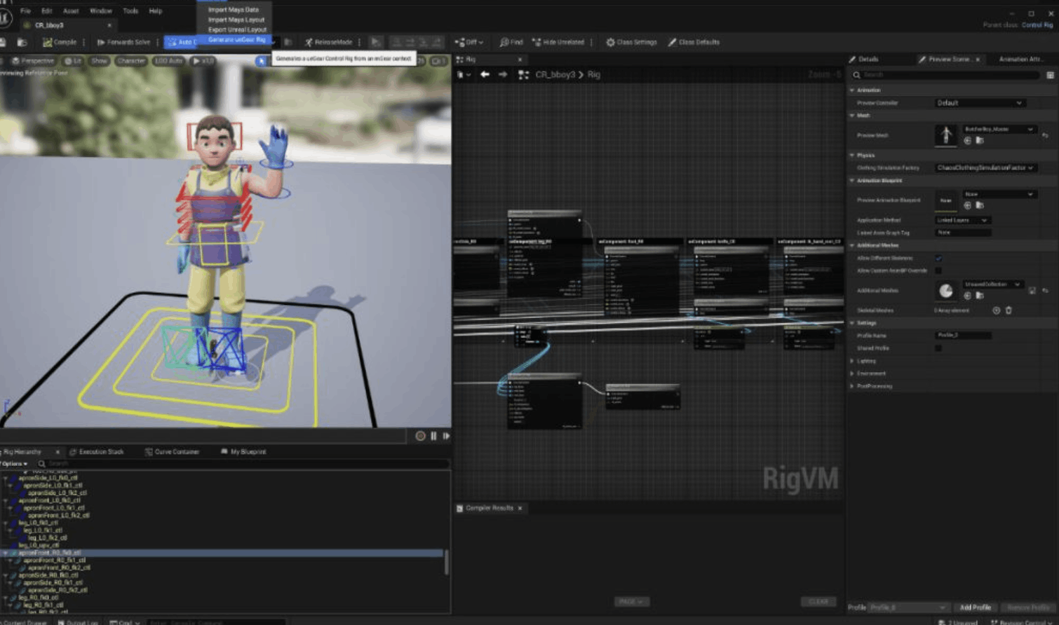 Autodesk Maya 的开源绑定工具 mGear 5.0 已发布！与 Unreal Engine 的桥接插件也正式发布
